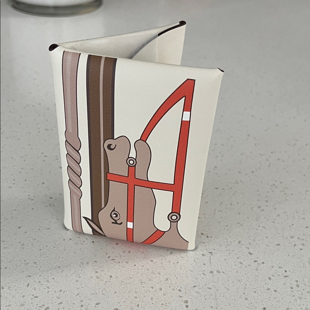 Stylish White and orange  Graphic Wallet